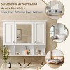 Modern Medicine Cabinet With Mirror And Open Shelves,Wall Mounted Bathroom Medicine Cabinet,Bathroom Storage Cabinet-Cuddlewood - 3 of 4