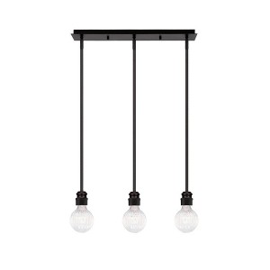 Toltec Lighting Edge 3 - Light Chandelier in  Espresso - 1 of 1