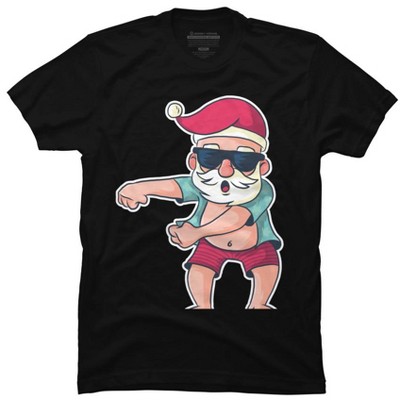 Men's Design By Humans Funny Christmas t-shirt Santa Claus Reindeer By rasok T-Shirt