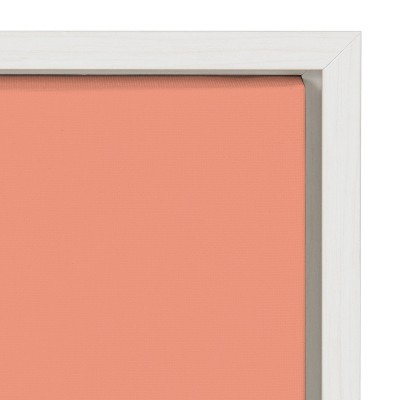 33" x 23" White Framed Motivational Canvas Wall Art