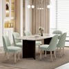 WestinTrends Genevieve Mid-Century Modern Upholstered Boucle Dining Chair (Set of 6) - 2 of 4