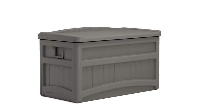 Suncast 73gal Deck Box With Seat Tan, 5 of 6, play video