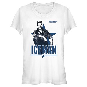Juniors Womens Top Gun Iceman Sketch T-Shirt - 1 of 4