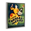 Stupell Industries Retro Vintage Wine Advertisement Gray Framed Floater Canvas Wall Art - 3 of 4