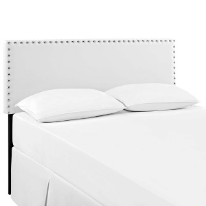 Modway Phoebe King Upholstered Vinyl Headboard -  Dense Foam Padding  - Assembly RequiredPU+25kg/M3 density foamFrame is solid wood and CARB P2 panel - 1 of 4
