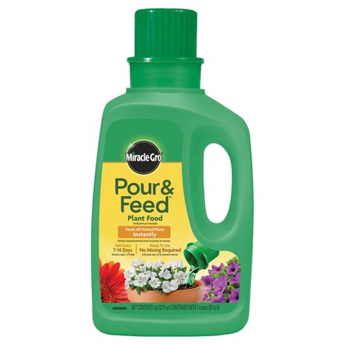 Miracle Gro Pour Feed Liquid Plant Food 32oz Ready To Use Target