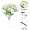 Unique Bargains Home Wedding Decoration Branch Silk Artificial Rose Hydrangea with Stem 1 Pc - 4 of 4
