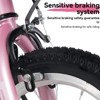 NAYSAYE Bicycles 18 Inch Kids Bike with Training Wheels Adjustable Saddle for Neighborhood Rides, Pink, 43.3"*20.3"*28.9" - 2 of 4