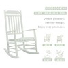 Kozyard High-Back Slat Rocking Chair Set – Solid Wood Rockers for Porch, Indoor, or Outdoor Use - 3 of 4