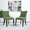 Modway Regent Dining Side Chair Fabric Set of 2 Green - 2 of 3