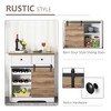 NicBex Sideboard Buffet Cabinet with 2 Drawers Kitchen Wine Bar Cabinet with Wine Racks for Kitchen,Living Room,White - 4 of 4