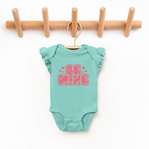 The Juniper Shop Be Mine Bubble Baby Flutter Sleeve Bodysuit - 1 of 3