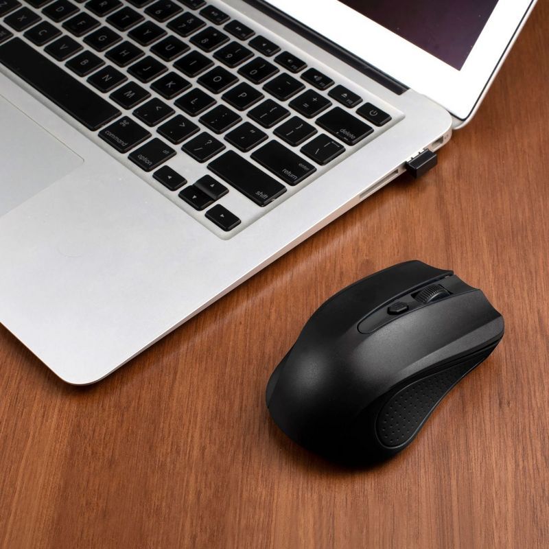 Insten Ergonomic USB 2.4G Wireless Mouse with 4 Buttons Compatible with Laptop, PC, Computer, MacBook Pro/Air & Gaming, 2 of 10
