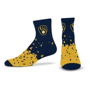 MLB Milwaukee Brewers Adult Quarter Socks - 1 of 3