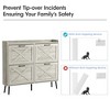 Large Shoe Storage Cabinet with 4 Flip Drawers - 4 of 4