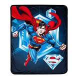 40"x50" Superman To The Rescue Throw Blanket Silk Touch