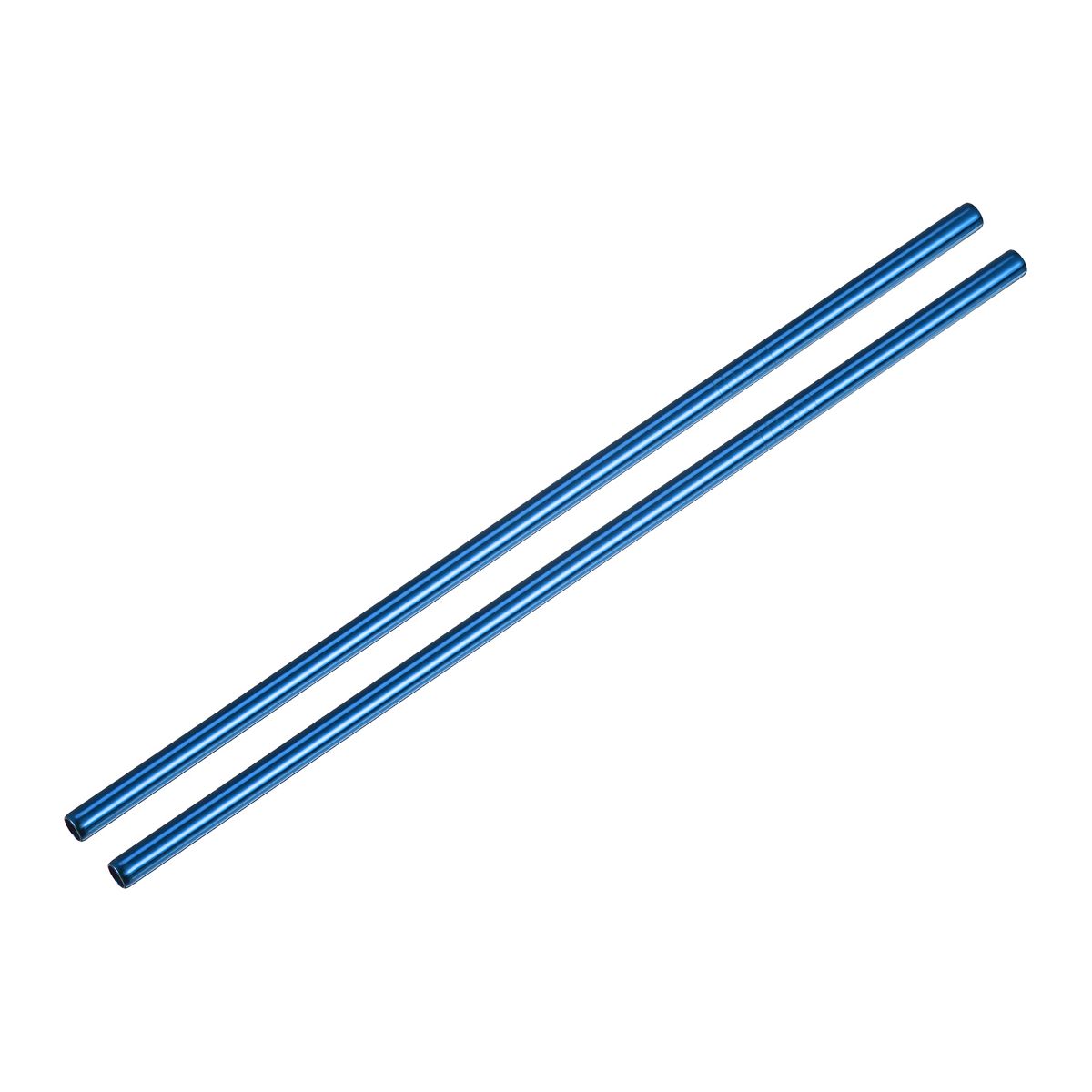 Unique Bargains Smooth Large Cocktail Coffee Juice Reusable Metal Straw 2 Pcs - thumbnail 4