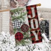 Patterned Ornaments Christmas Double-Sided House Flag Checkered 28" x 40" Briarwood Lane - 4 of 4