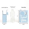 Big Dot of Happiness Dusty Blue Elegantly Simple - Guest Party Favor Boxes - Set of 12 - 2 of 4