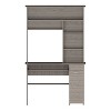 NicBex Home Office Desk 43.3" W Modern Computer Desk with 5 Shelves, Keyboard Panel, Drawer, Cabinet and Wooden Frame for Office, Study - 3 of 4