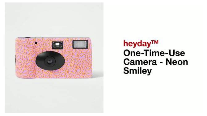 One-Time-Use Camera - heyday&#8482; Neon Smiley, 2 of 6, play video