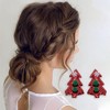 Unique Bargains Christmas Tree Hair Clips for Christmas 2.17"x1.18"x3.1" 1 Pair - 2 of 4