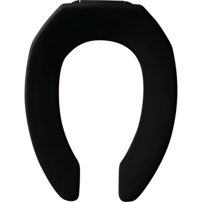 Mayfair Commercial STA-TITE Elongated Open Front Toilet Seat 