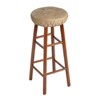 Gripper 14" x 14" Non-Slip Faux Leather Tufted Barstool Cushions Set of 2 - 3 of 3