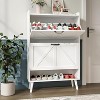 Munora - Large 2-Drawer Freestanding Shoe Cabinet with Open Shelf - Anti-Tipping, Fits 13" Men's Shoes - Hallway/Entryway - 4 of 4