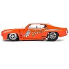 1971 Pontiac GTO "Goat's Revenge" Orange with Graphics "Bigtime Muscle" Series 1/24 Diecast Model Car by Jada - 3 of 4