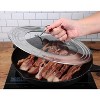 RSVP International Endurance Universal Lid with Glass Insert, Stainless Steel, Fits 5.5" - 9" pans - 3 of 4