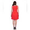 24seven Comfort Apparel Sleeveless Pleated Skater Dress with Pockets - 3 of 4
