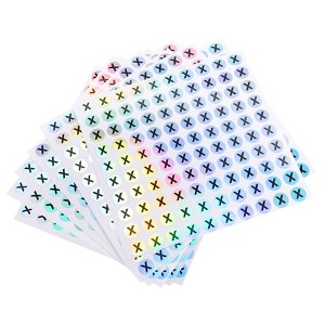 Unique Bargains Laser Capital Alphabet Round Self-Adhesive Reflective Letter Stickers 10 Pcs - 1 of 3
