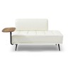 NicBex Modern 55" Single Sofa, 360-degree Swivel Tray Couch for Living Room, PU Leather Entryway Ottoman Bench, Tufted Upholstered End of Bed Bench - 3 of 4
