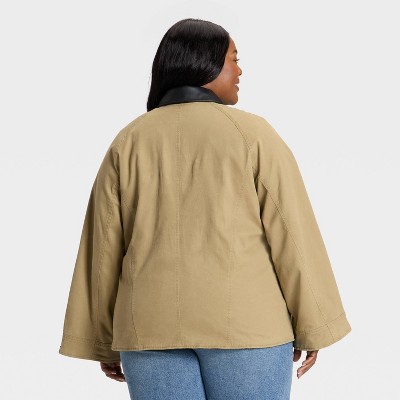 Women's Oversized Field Jacket - Ava & Viv' Tan - image 2