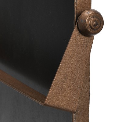 Copper Edge 24"x20.5" Rectangular Wood Pivoting Wall Mirror