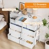 12 Drawer Dresser for Bedroom, Fabric Dressers & Chests of Drawers with Side Pockets - 2 of 4
