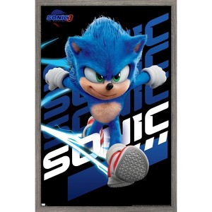 Trends International Sonic The Hedgehog 3 - Sonic Framed Wall Poster Prints - 1 of 4