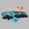 Men's Lost Gods Idyllic Outdoor Scene T-Shirt - 2 of 4