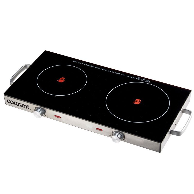 Courant Double Ceramic Glass Cooktop - Stainless Steel, 5 of 6