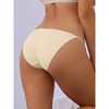 Allegra K Women's Low-Waisted G-Strings Butt Lifter Thongs - 2 of 4
