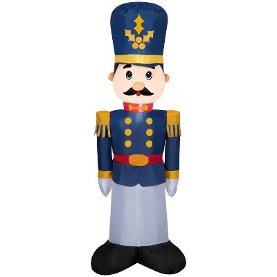 Gemmy Christmas Inflatable Toy Soldier, 4 ft Tall, Multi
