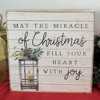 14.0 Inch Miracle Of Christmas Plaque Christmas Free Standing Box Signs - 3 of 3