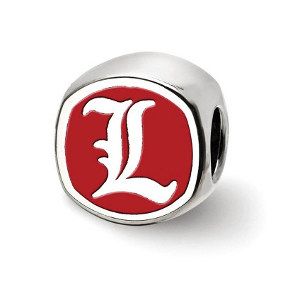 Black Bow Jewelry Sterling Silver Louisville Cardinals NCAA Bead Charm