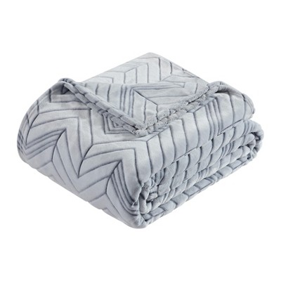Kenneth Cole Delancey White Twin Blanket