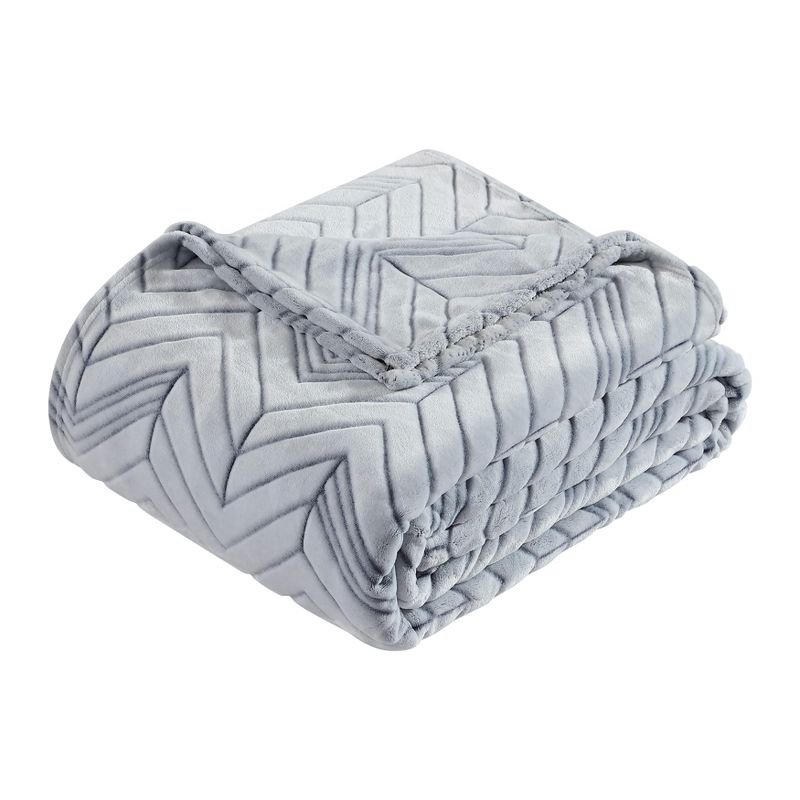 Kenneth Cole Delancey White Twin Blanket, 1 of 8
