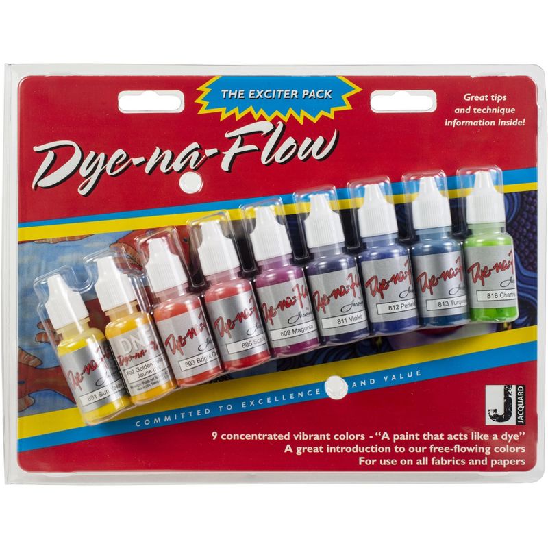 Jacquard Dye-Na-Flow Exciter Pack .5oz 9/Pkg, 1 of 3