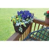 Bloomers Railing Polyethylene Outdoor Planter 23.75"x9.5" - 4 of 4