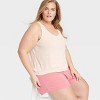 Women's Cozy Ribbed Pajama Tank Top - Auden™ - 3 of 3