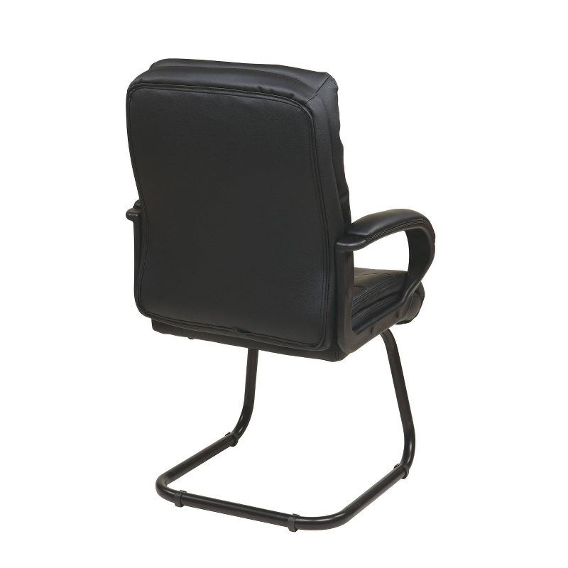 Guest Office Chair with Back Padding Black - OSP Home Furnishings, 4 of 7